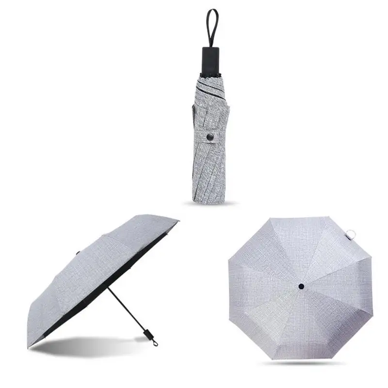 Compact travel umbrella UV protection sunshade Silver Compact travel umbrella UV protection sunshade Silver
