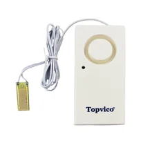 Датчик утечки воды детектор утечки сигнализации 120дБ сигнализация протекания обнаружения потока оповещения перелива дома охранной сигнализации системы