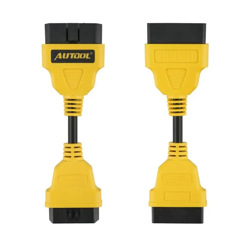 Автомобильный Удлинительный кабель AUTOOL OBD 2 II разъем 16Pin 14/30/150 см автомобильный