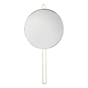 

Handheld Round Makeup Mirror Wall Hanging Mirror Bathroom Mirror for Home Salon Travel