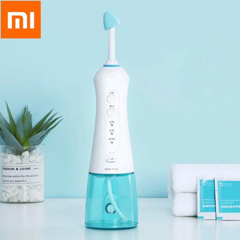

Xiaomi Portable Electric Oral Irrigator Water Dental Flosser Cleaning Tooth Mouthpiece Nasal Wash Set