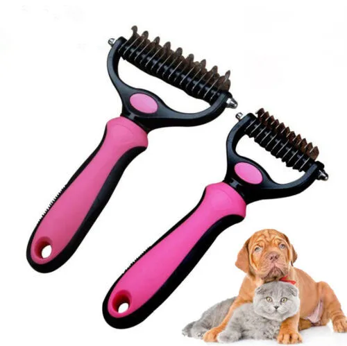 

NEW Pet Cat Dog Groomer Brush Fur Knot Cutter Hair Remover Cleaner Rake Comb Tool For Doggy Pet Products Supplies