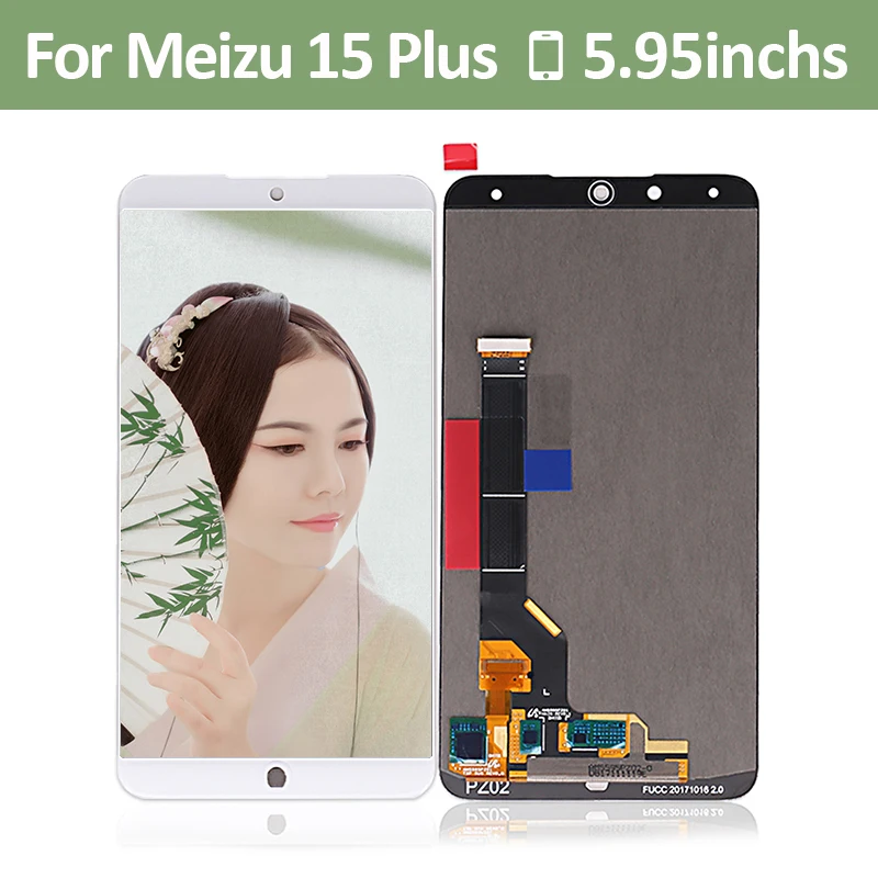 Для Meizu 15 Plus ЖК дисплей с сенсорным экраном дигитайзер сборка Pantalla для Панель 5 95