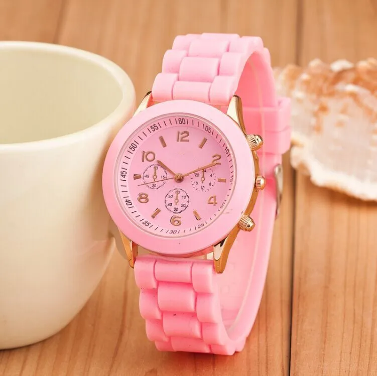 Relogio Feminino новые модные повседневные женские белые силиконовые кварцевые часы Geneva