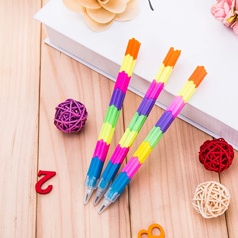 

Gift Student Supply Multicolor Building pupils Sketch pen kindergarten Kidss Student Supply School Cute for HB Pencil