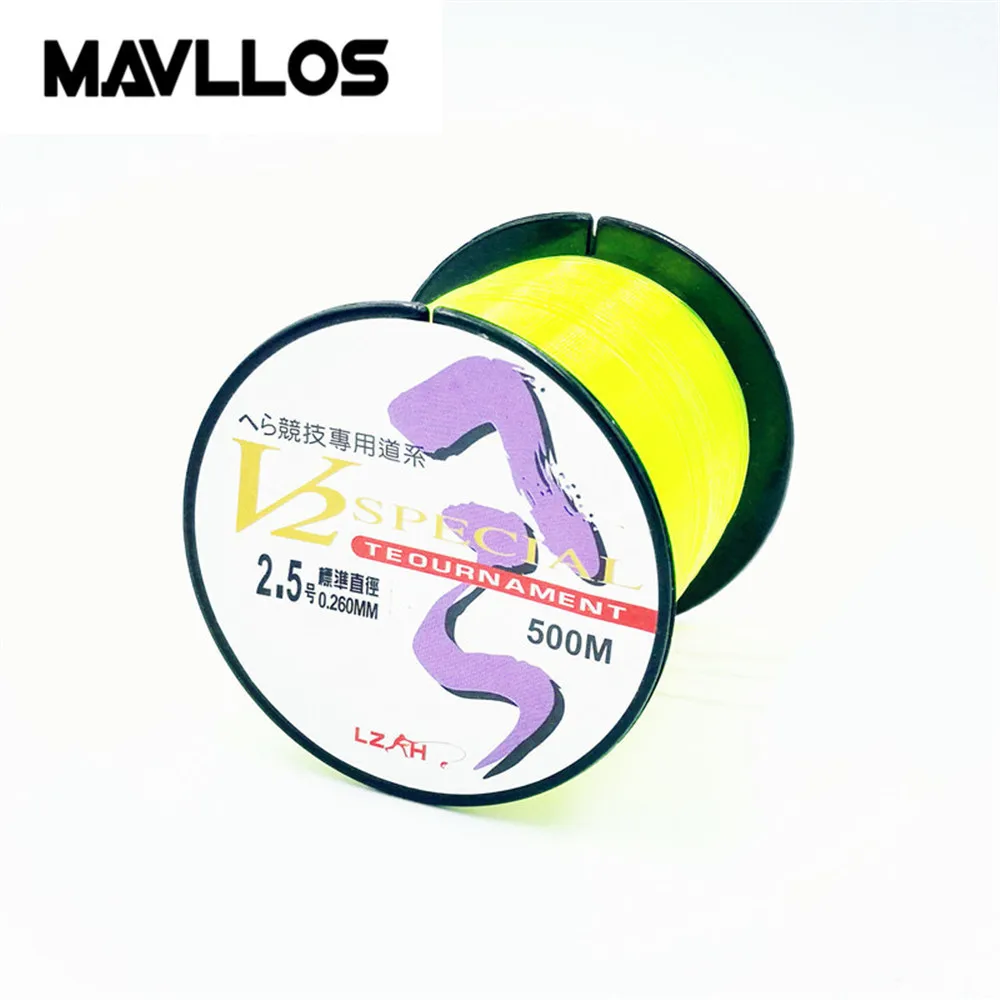 Mavllos 500 m حيدة الصيد النايلون خط #0.4-#10 سوبر قوي قطع المياه سريع ارتداء مقاومة الكارب روك خيط صنارة الصيد