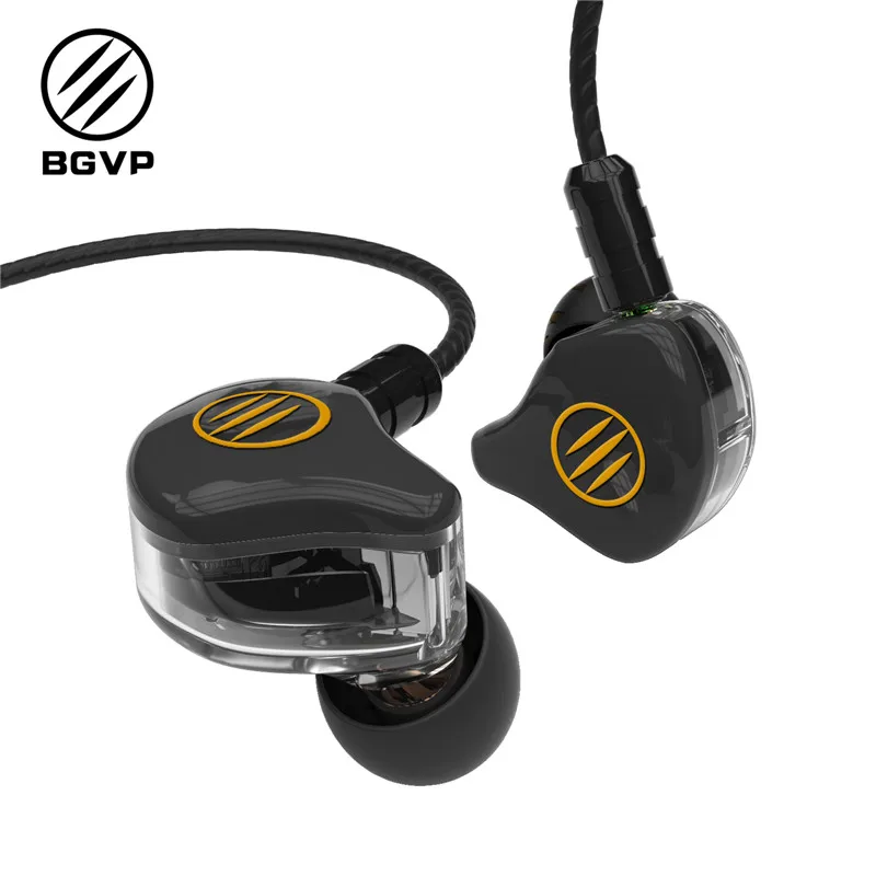 Hi Fi наушники BGVP DS1 1DD + 2BA гибридные технологии типы IEM OCC с микрофоном/OCC покрытые