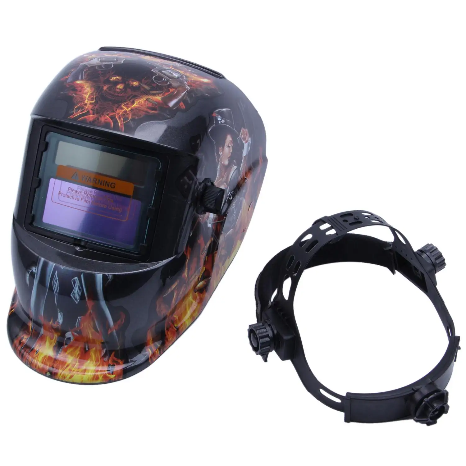 Сварочная маска капот Солнечный автоматический сварочный шлем(солнечная энергия для перезарядки) Защита лица(красота