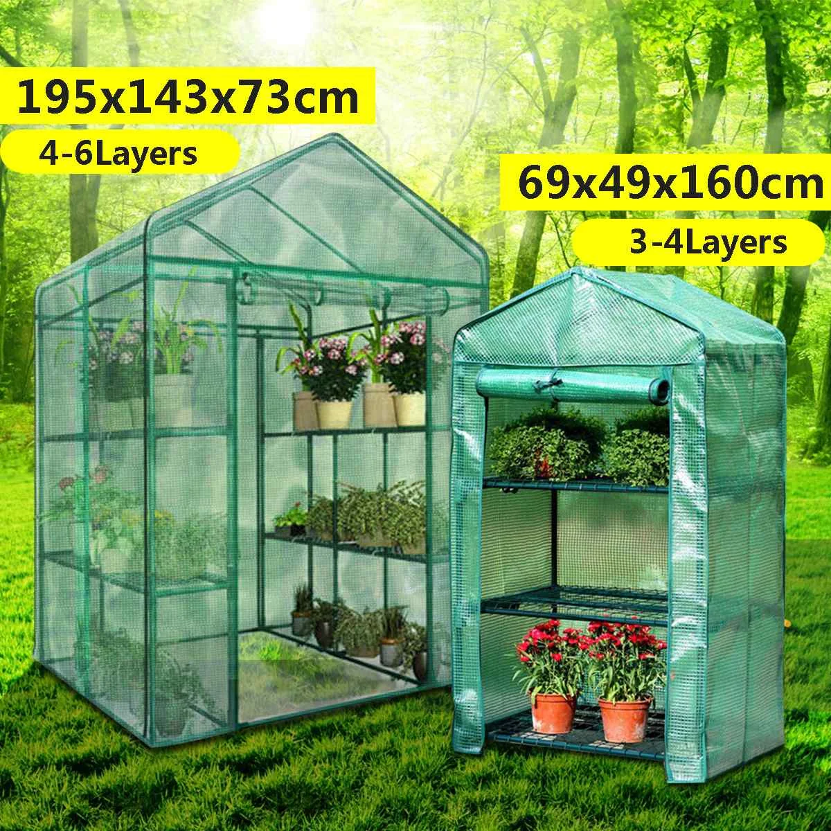 Roof Garden Greenhouse House Flower Plant Keep Warm Shelf