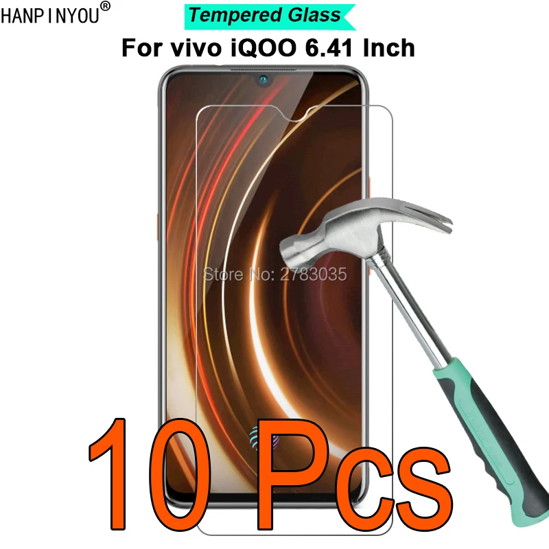 10 шт./лот для vivo iQOO 6 41 &quotтвердость 9H 2.5D ультратонкое Закаленное стекло пленка