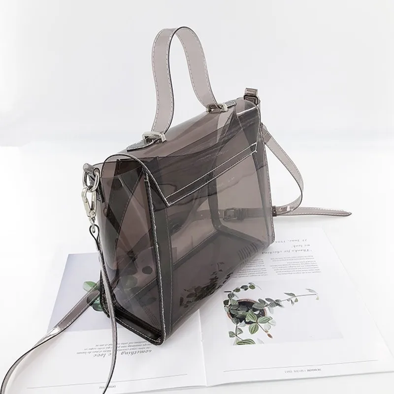 

New Fashion 2019 Clear Transparent Bag PVC Shoulder Bags For Women Luxury Handbags Women Bags Designer Handbag Bolsos Mujer Sac