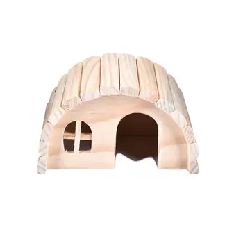 

Wooden Exquisite Natural Luxury House Chew Toys for Little Hamsters Rabbit chinchillas Pets and other small animals