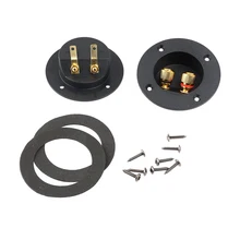 BMBY-DIY домашний автомобильный стерео винт чашки разъемы сабвуфера 2-полосная акустическая коробка Клеммная Клемма, упаковка из 2 черных