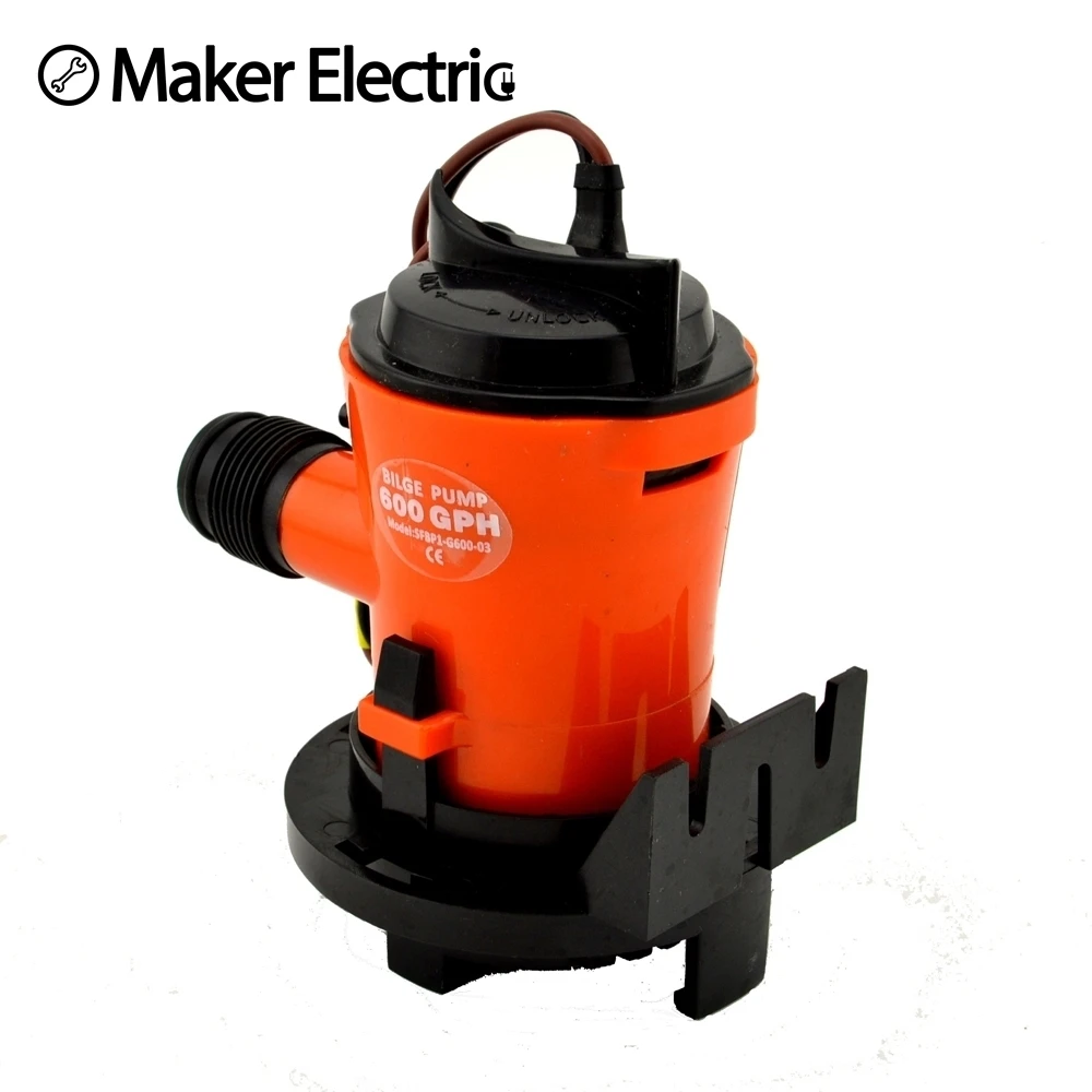 Погружной насос с шлангом 3/4 дюйма 12 В 2 а/3 а/350 А|submersible pump|bilge pump12v bilge pump |