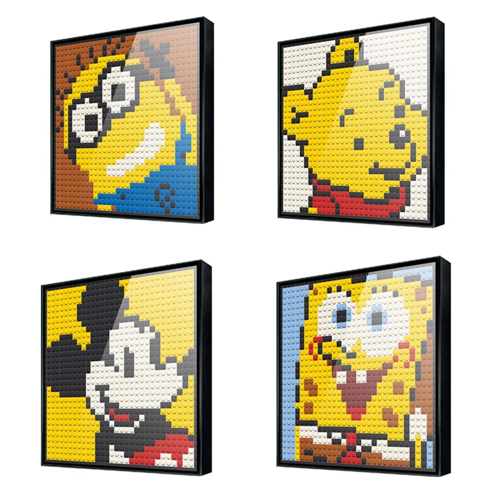 32x32 Dots Isometric Pixel Art Bricks 1x1 Mini Square Building Blocks Wall Portraits Diy Home Decoration Compatible With L Goely Blocks Aliexpress