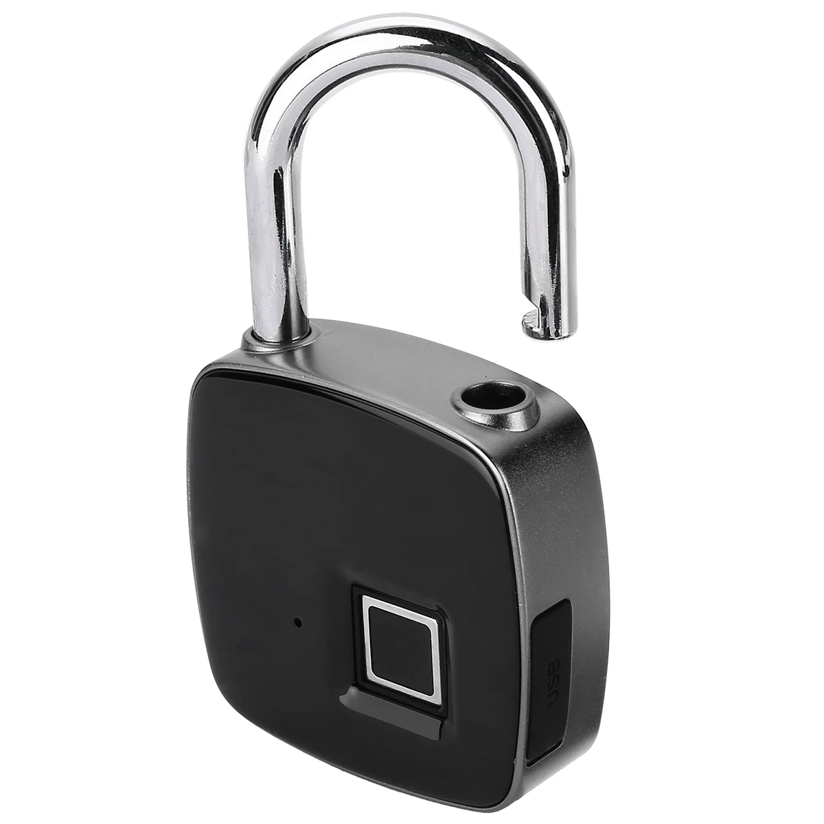 

Mayitr Portable Keyless Locking USB Rechargeable Intelligent IP65 Digital Waterproof Security Padlock Luggage Door Box Lock