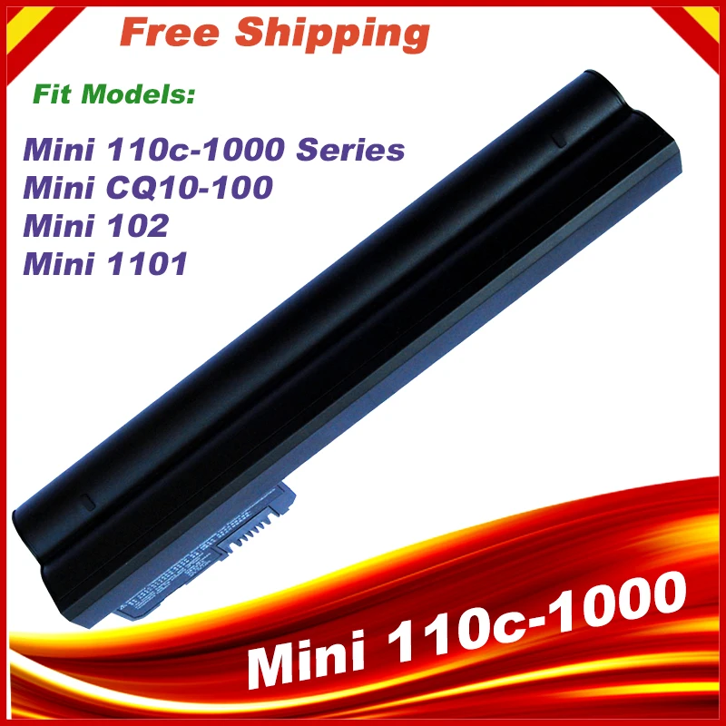 Ноутбук Батарея для HP мини 110c-1000 537626-001 аккумулятор большой емкости HSTNN-CB0C NY221AA Mini