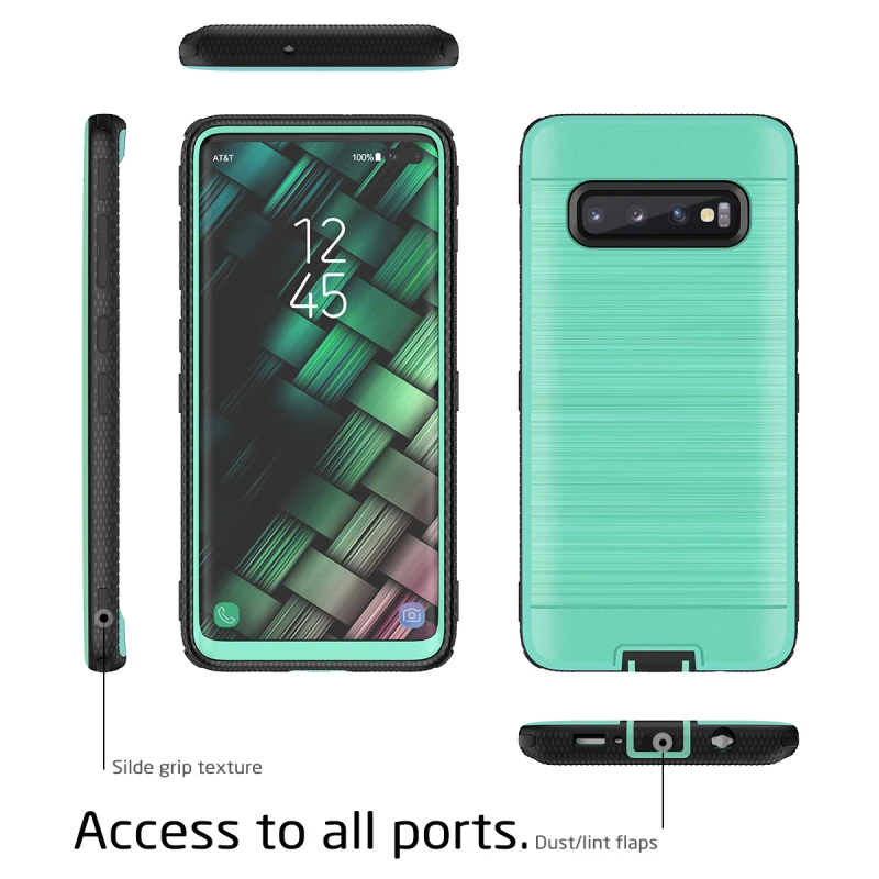 Роскошный Жесткий чехол для Samsung Galaxy S10 Note 10 Plus PC силиконовый ударопрочный