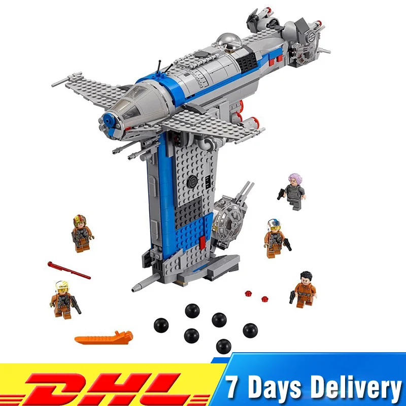 

IN Stock Lepin 05129 873Pcs Star War Series The Resistance Bomber Model Building Legoinglys 75188 Blocks Bricks Toys Gifts