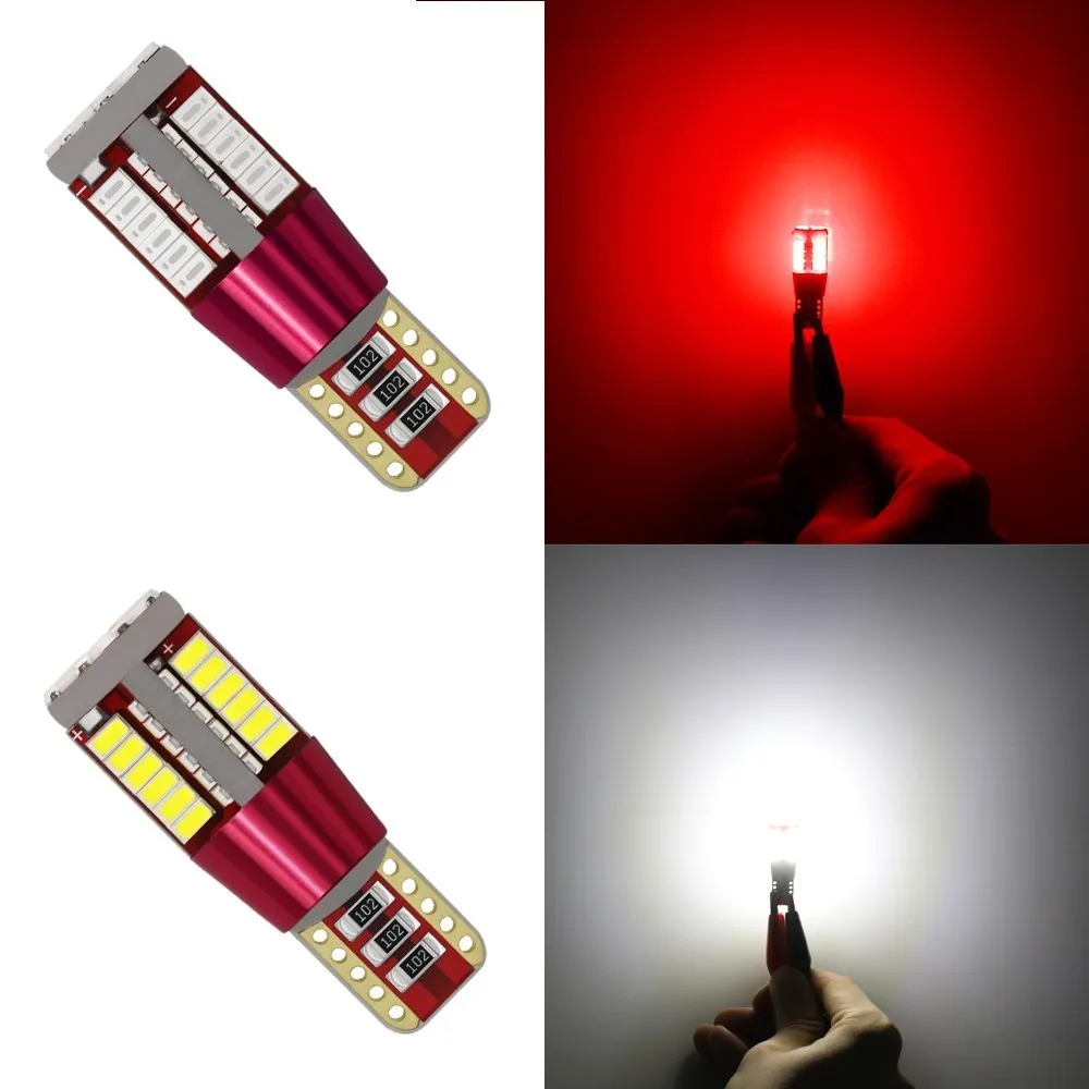 CARCHET 10 шт. супер яркий T10 светодиодный CANBUS без ошибок 4014 57 SMD авто клиновидный