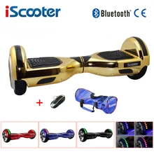 Iscooter Chrome Hoverboard 6.5 Inch Electric Skateboard Steering-wheel Smart 2 Wheel Self Balance Standing Scooter Hover Board circuit board hoverboard motherboard mainboard control taotao pcb for 6 5 8 10 2 wheel self balance electric scooter skateboard