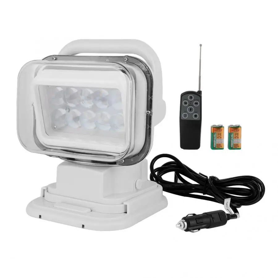 

50W Remote Car Marine Boat LED Ceiling Light Spotlight Searchlight Outdoor Lamp Tall Type Remote Control Spotlight with Battery