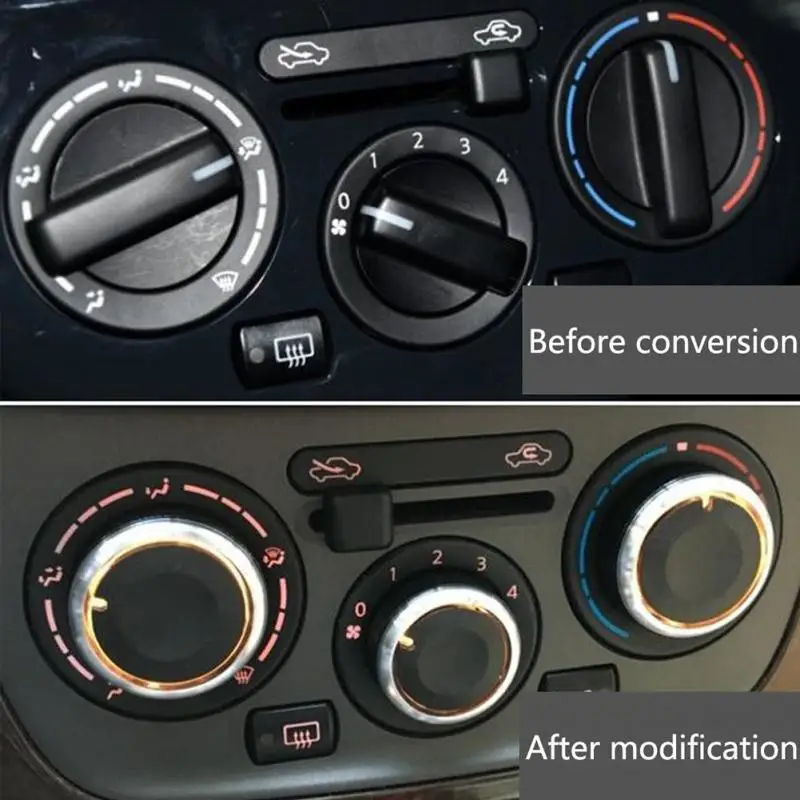 

3pcs Knob Air Condition Durable Control Switch For Volkswagen GOLF 4 B5 Bora