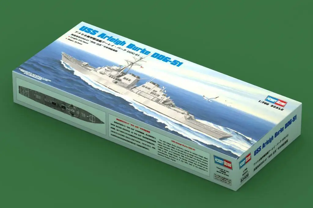 Модель Hobbyboss 1/700 83409 USS Arleigh Burke DDG 51|Наборы для сборки моделей| |