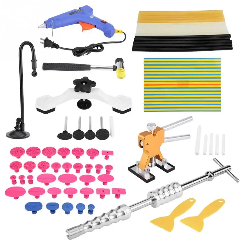 Portable Car Body Panel T-Bar Puller Lifter Paintless Dent Repair Removal Tool