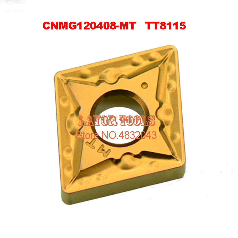 

CNMG120408-MT TT8115, 10 шт токарный станок с ЧПУ, специальное лезвие, подходит для внешнего круга, внутреннего отверстия