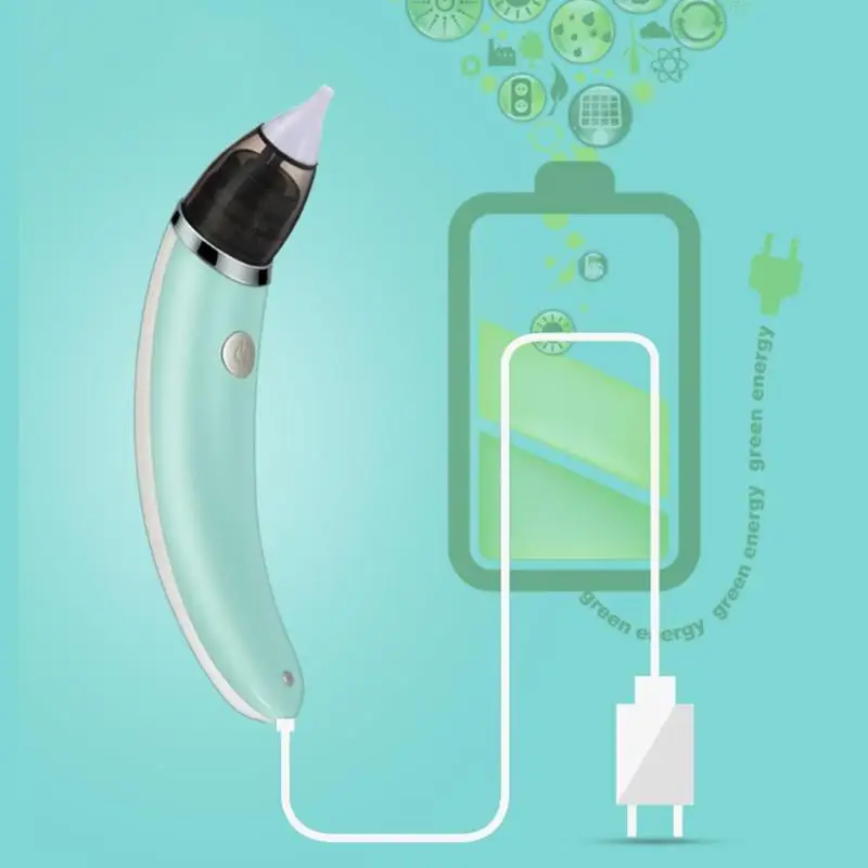 Baby Nasal Aspirator Electric Hygienic Nose Cleaner Safe Oral Snot Sucker Soft Ergonomic Anti-reflux Babies Oral Snot Sucker