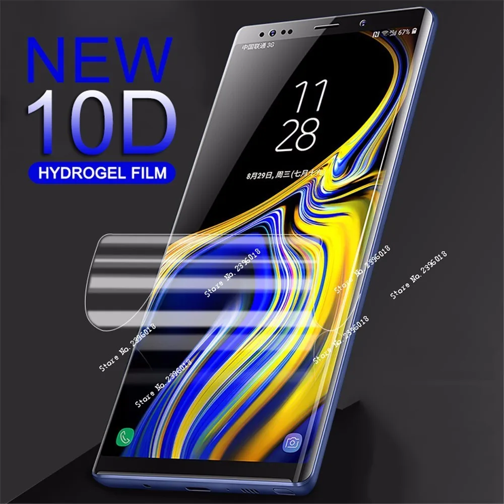 

10D Full Protective Screen Hydrogel Film On The For Samsung Galaxy S 10 E J 4 6 3 5 7 A 6 8 Plus 2017 2018 Cover Protector Film