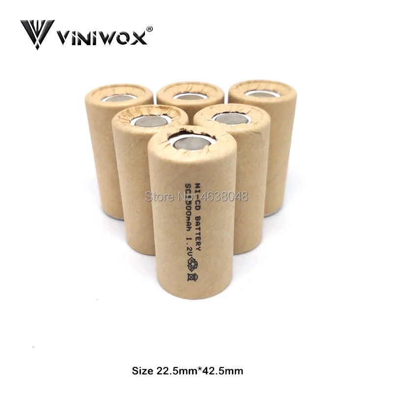 

Subc Ni-CD SC 1.2V 1500mAh Rechargeable Batteries for Makita AEG Black&Decker Robot Bosch Electric Tool Power Tool Battery Cells