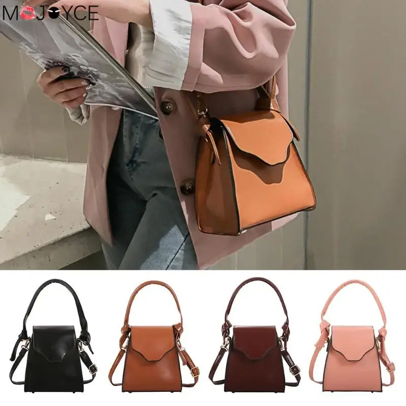 

Casual Shoulder Bag Women Messenger Handbags Leather Shoulder Crossbody Top-handle Bags Soild Color Shoulder Bag Crossbody Bag
