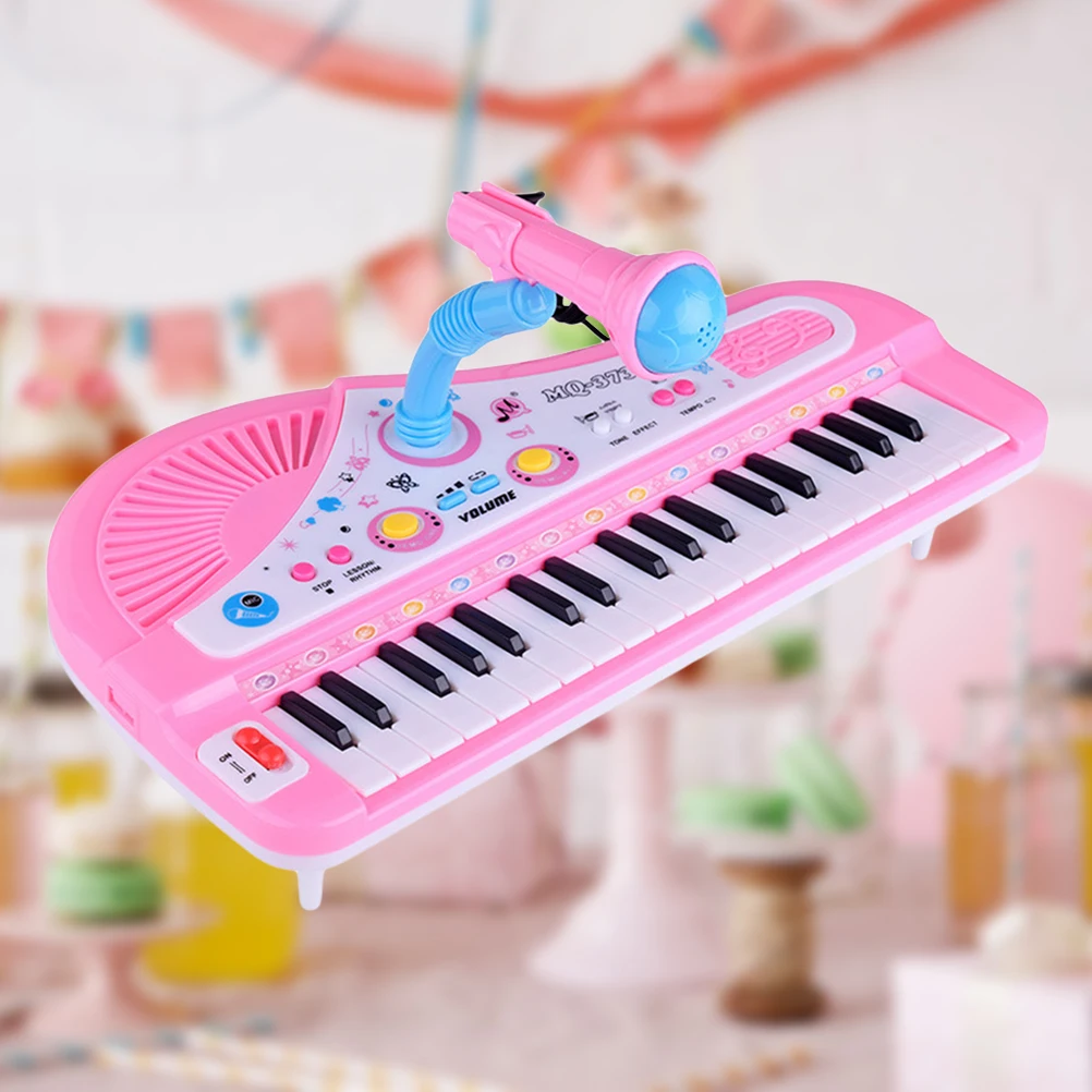 

Children's Musical Instruments Electronic Keyboard Piano Educational 37-Key Plug-In Microphone Multi-Function Music Piano Toy