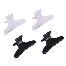 24 шт., женские зажимы-бабочки белого и черного цвета, не скользящие, шикарные зажимы для стилизации волос, шпильки для укладки, фиксаторы