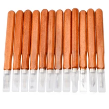 12 шт., набор ручных ножей для резьбы по дереву, набор инструментов для резьбы по дереву, скульптурные ножи, Набор для лепки, керамическая глина