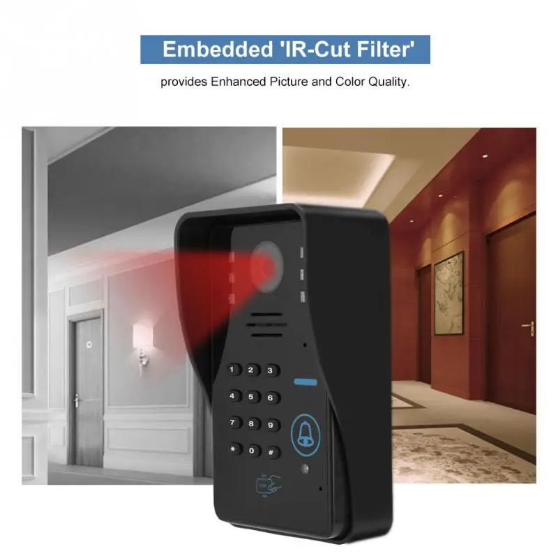 Video Door Phone Doorbell Wires Video Door Bell 7 Wired Door