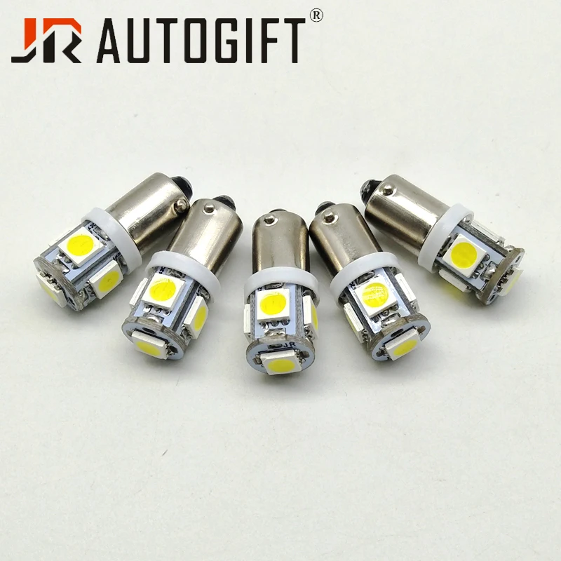 50 шт. 12 В 24 BA9S 5050 5 SMD светодиодный светильник T11 T4W H6W 233 автомобильная лампа белый