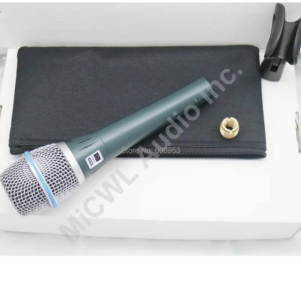 

Professional Beta87A Beta87 Handheld Mic Vocal Dynamic Microphone for Karaoke Speaking Lectures Dynamic Mics