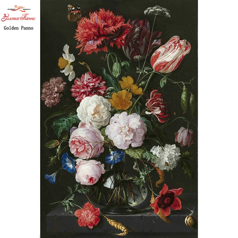 

Full Square Drill 5D DIY Diamond Painting Flower scene Embroidery Cross Stitch 3D Home Decor