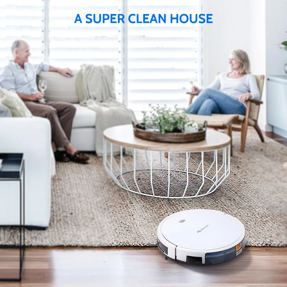 DEALDIG Robvacuum 8 Robot Vacuum Cleaner 1000 Pa Suction Aspirator WiFi