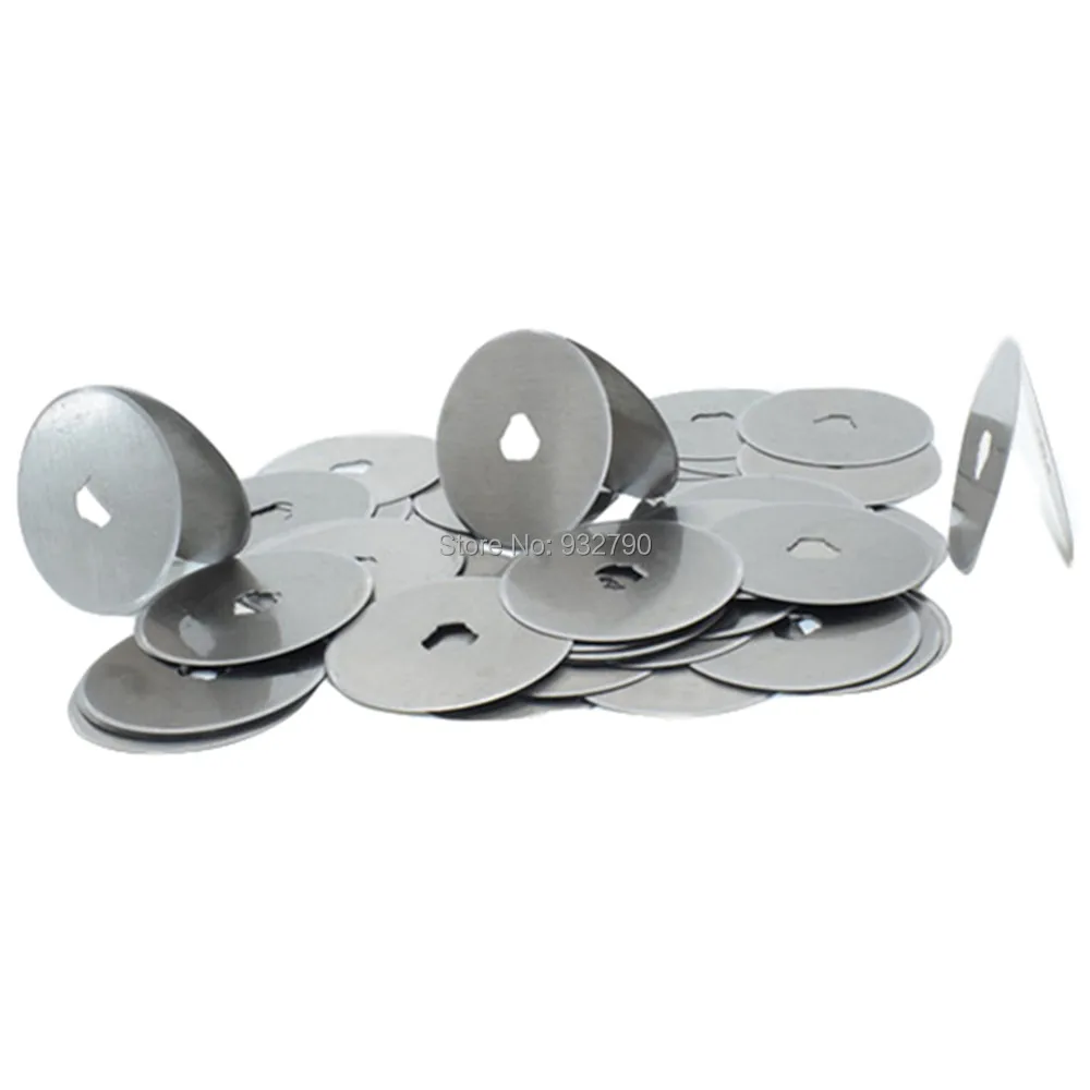 

30pcs 45mm Rotary Cutter Blades Replacement Cuts Fabric Leather Wallpaper Mat Rotary Cutter Spare Blade Fabric Crafts Hobby