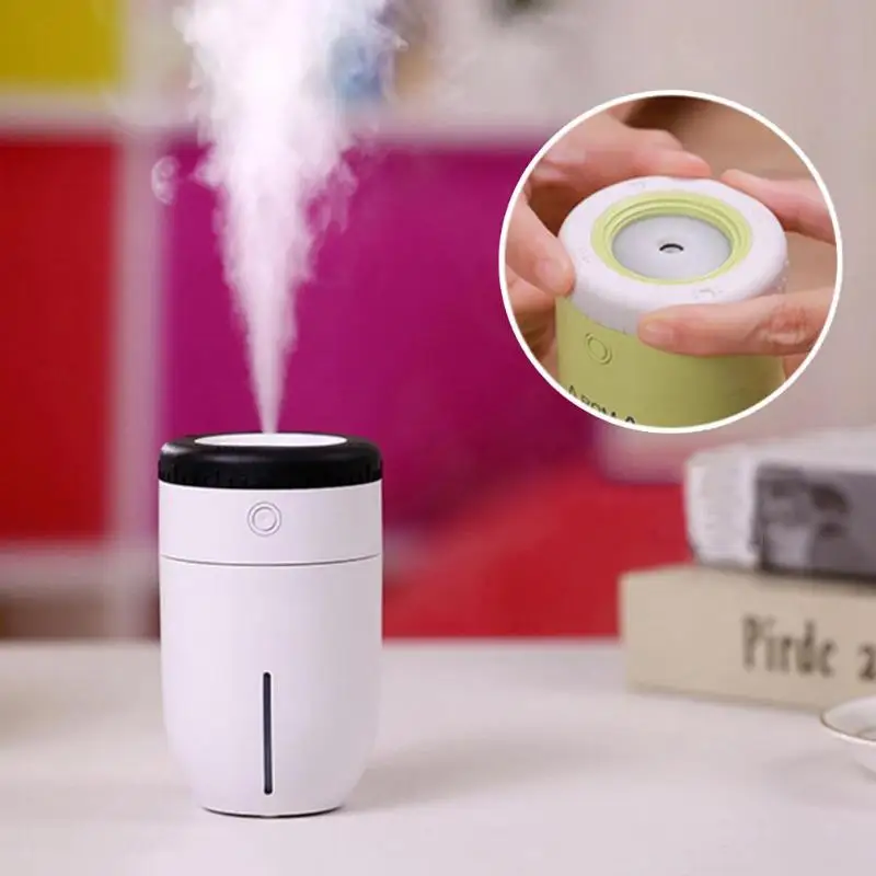

200ml Mini Air Humidifier Moisturizing LED Night Light Aroma Essential Oil Diffuser Air Purifier Mist Maker For Car Home Office