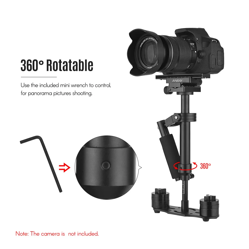 Andoer профессиональный ручной Стабилизатор камеры для GoPro с быстроразъемной