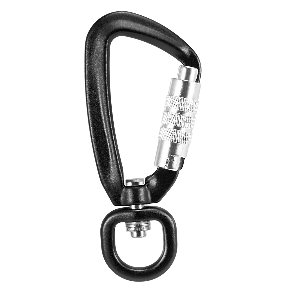 Lixada D-Ring Swivel Carabiner Clip 360° Rotatable Spinner Keychain Rope Survial Rescue Mountaineering Carabiners Hook | Спорт и