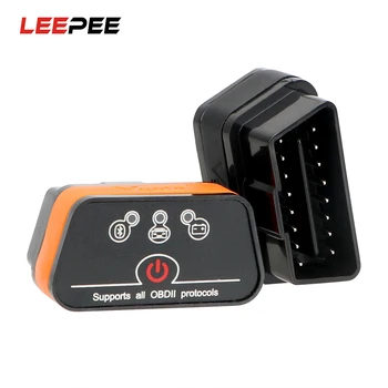 

LEEPEE Car Diagnostic Tool Car Error Code Reader Automotive Scanner Icar2 OBD2 ELM327 V1.5 for Android Bluetooth Adapter