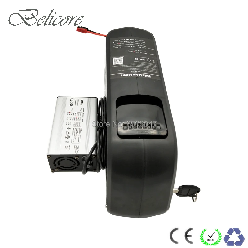 

EU US no tax 36V 48V 52V 10.4ah 11ah 12ah 13ah 14ah 15ah 16ah 17ah 17.5ah ebike tube battery pack with charger