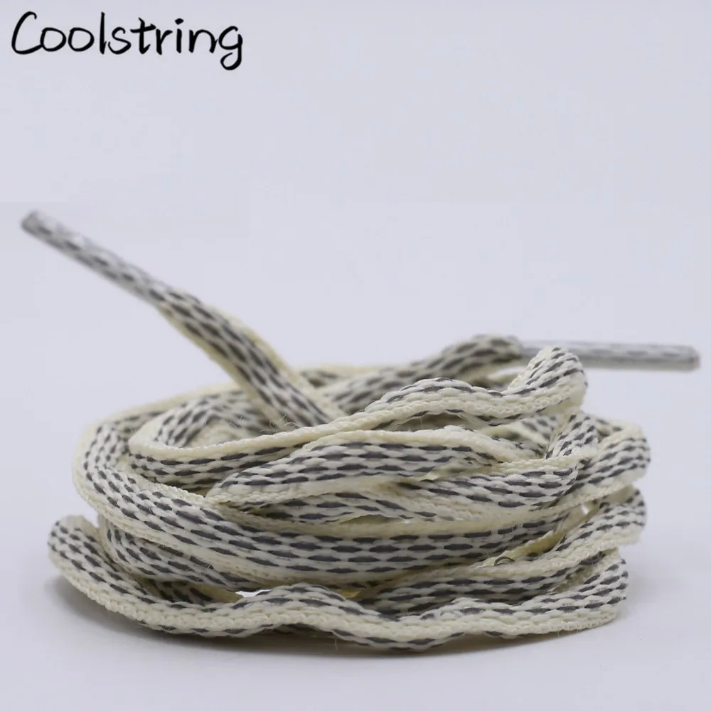 Coolstring Semicircular 3M Reflective Shoelace Oval Rope Laces Athletic Bootlace Highlight Sneakers Safety Shoestrings Latchet