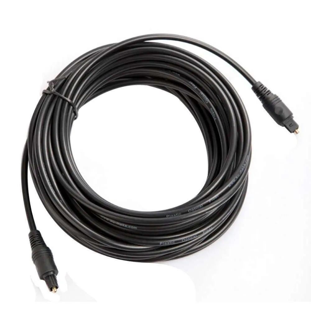 

New 3M 9FT Digital Fiber Optical Cable Optic Audio SPDIF MD DVD TosLink Cable Lead Cord Black Cable